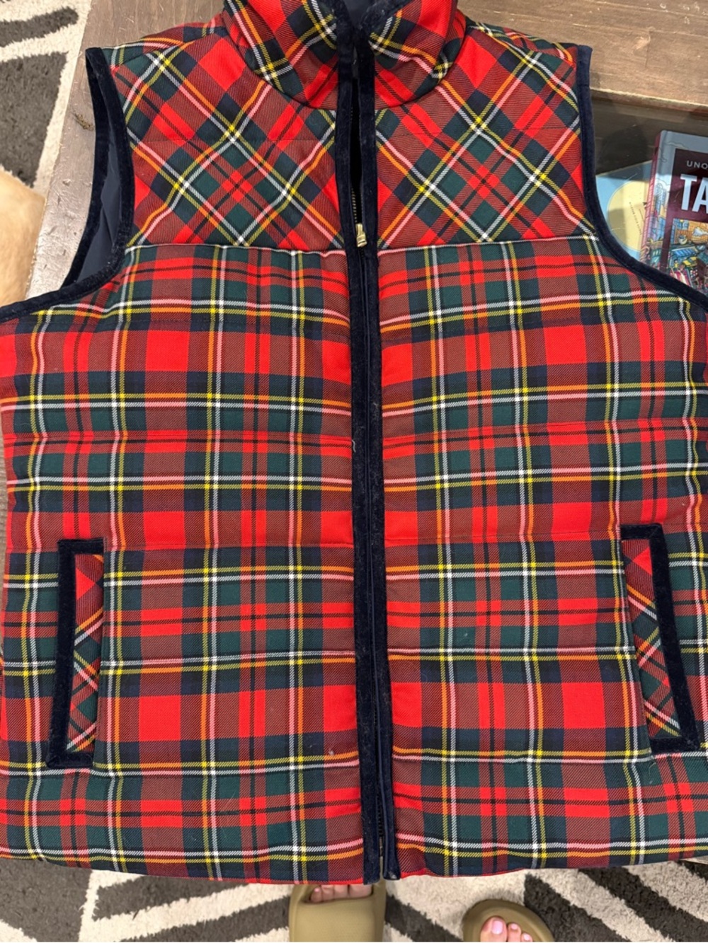 J.Crew TARTAN PLAID MOUNTAIN Puffer Vest Women